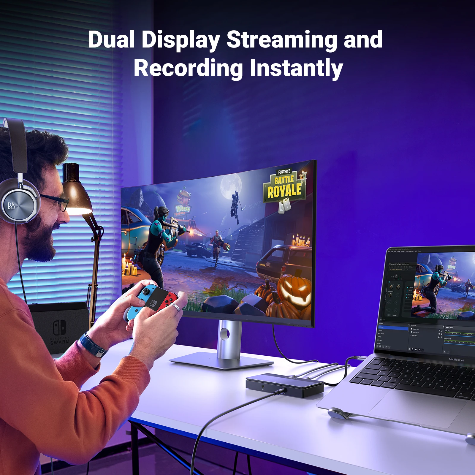 ο UGREEN  ĸó ī, HDMI to USB/USB-C HDMI  ׷ ڽ, PC ǻ ī޶ ̺ Ʈ ڵ ÿ, 4K60Hz