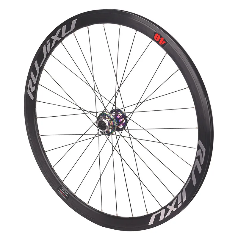 RUJIXU-アルミ合金自転車ホイールセット、ロードディスクブレーキ