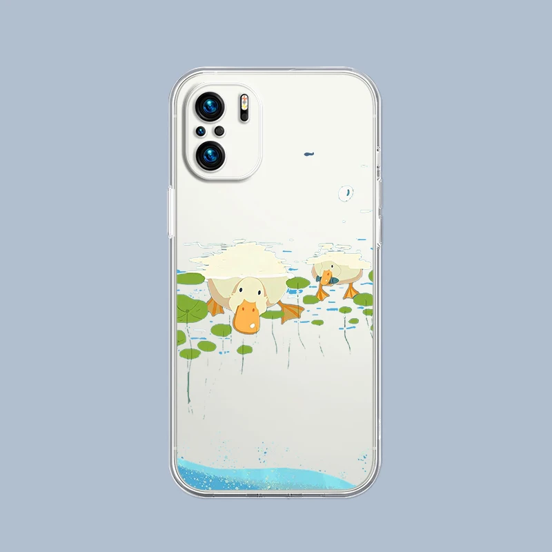 Clear Soft TPU Funny Duck Phone Case - Playful Gift Cover