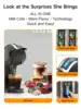 One Pcs Capsule Coffee Machine 5 in 1 Hot and Cold Espresso Coffee Maker for K-Cup Capsule Ese Pod Ground Coffee 19 Bar High Pre 4