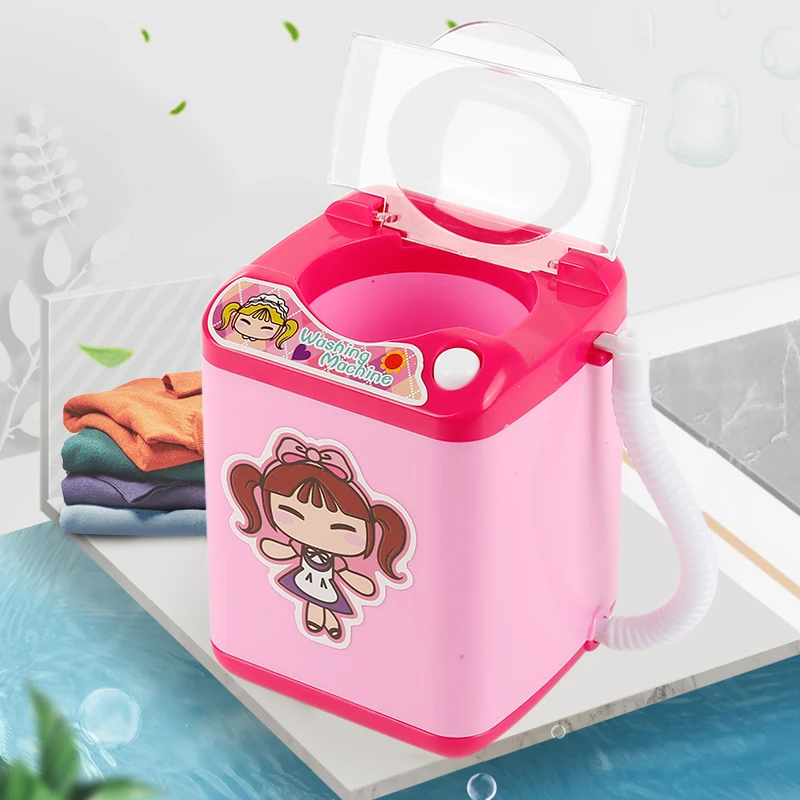 1~8PCS Cosmetic Washing Machine Cute Portable Beauty Tool Convenient Mini Simulation Beauty Tool Pretend Electric