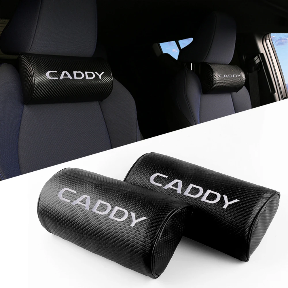 2Pc Seggiolino Auto Poggiatesta Auto Sicurezza Testa Poggiatesta Cuscino Per Volkswagen Vw Caddy Touareg Scirocco Cc Golf R Accessori Auto