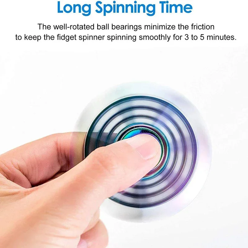 Sleek Metal Alloy Anti-Stress Fidget Spinner Toy