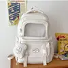 2024 New Ita Backpack High-capacity Canvas School Bag Transparent Preppy Style Girls Rucksack Teenage Display Bolsa Mujer Сумка 1