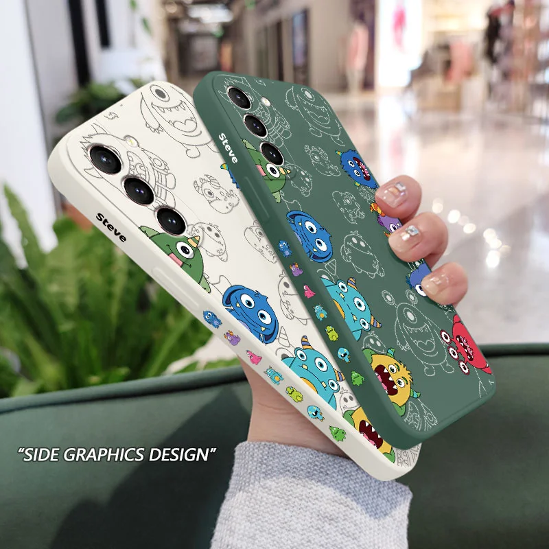 Monsters Assemble Phone Case For Samsung Galaxy S22 S21 S20 Ultra Plus FE S10 S9 S10e Note 20 ultra 10 9 Plus Cover