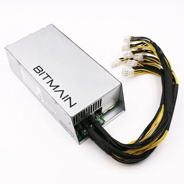 Новый серверный блок питания Bitmain APW7 PSU 1800 Вт 110 В 220 В для майнинга ASIC Antminer S9 S9i S9J S9K L3 plus z11j Antminer Z15 3