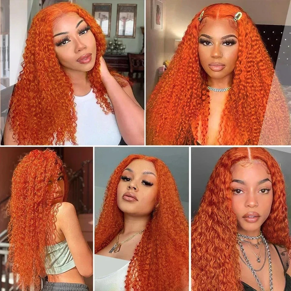 #350 Ginger Color Brazilian Water Wave Human Hair Bundles Unprocessed Virgin Hair Extensions Cheap Weave 10-30 Inch Bundles