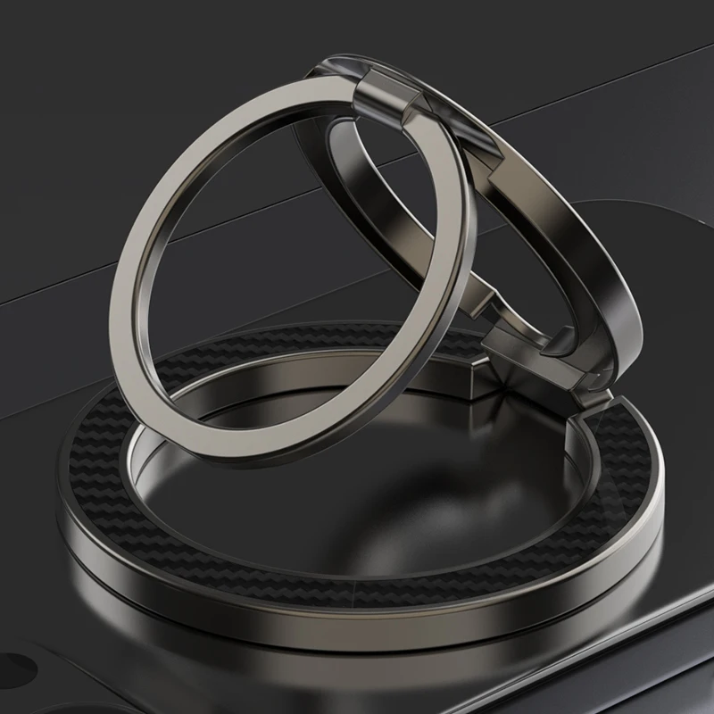 Dual Ring Triple Fold Magnetic Phone Stand Holder