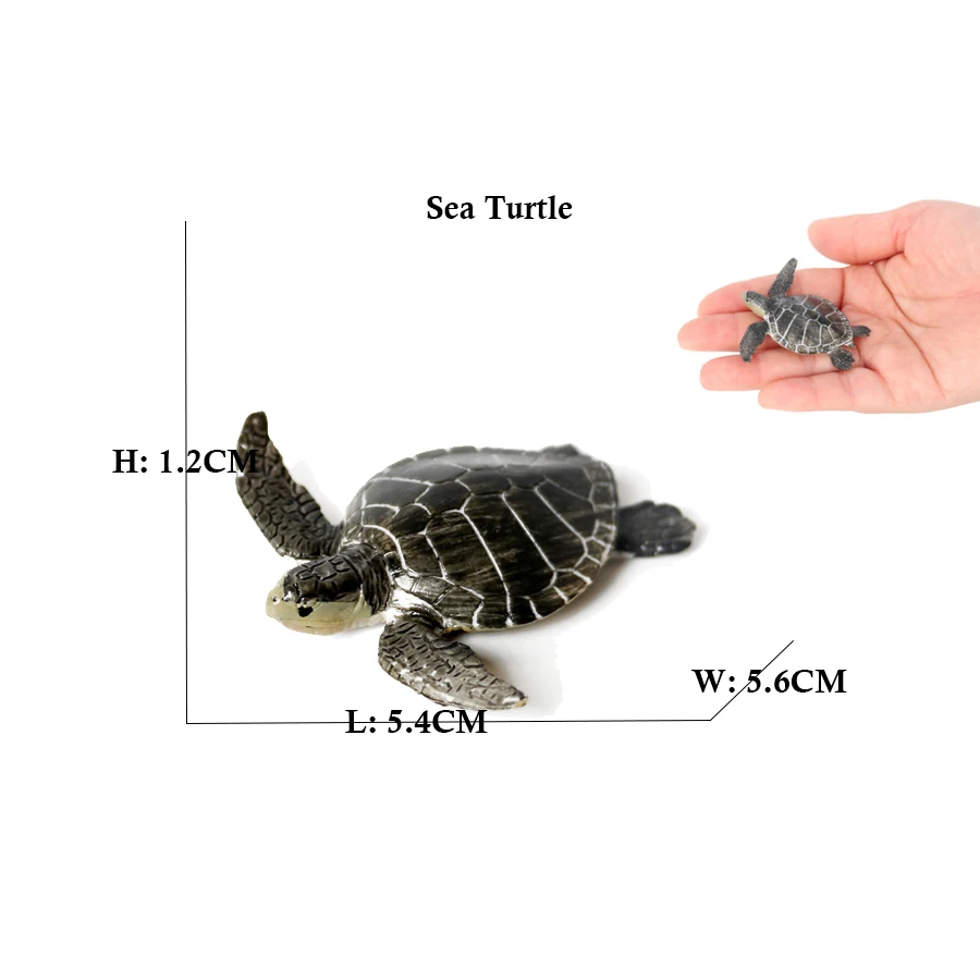 Turtle and Tortoise Action Figure Playset - Sea and Marine Animal Toy Collection