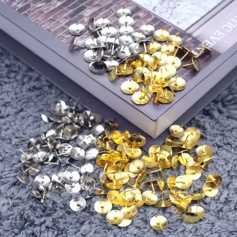Color Push Pins Decorative Multi Functional Flat Headed Thumbtacks Pin Wall Decoration Thumbtacks Photo Pin Office School 100pcs push pins