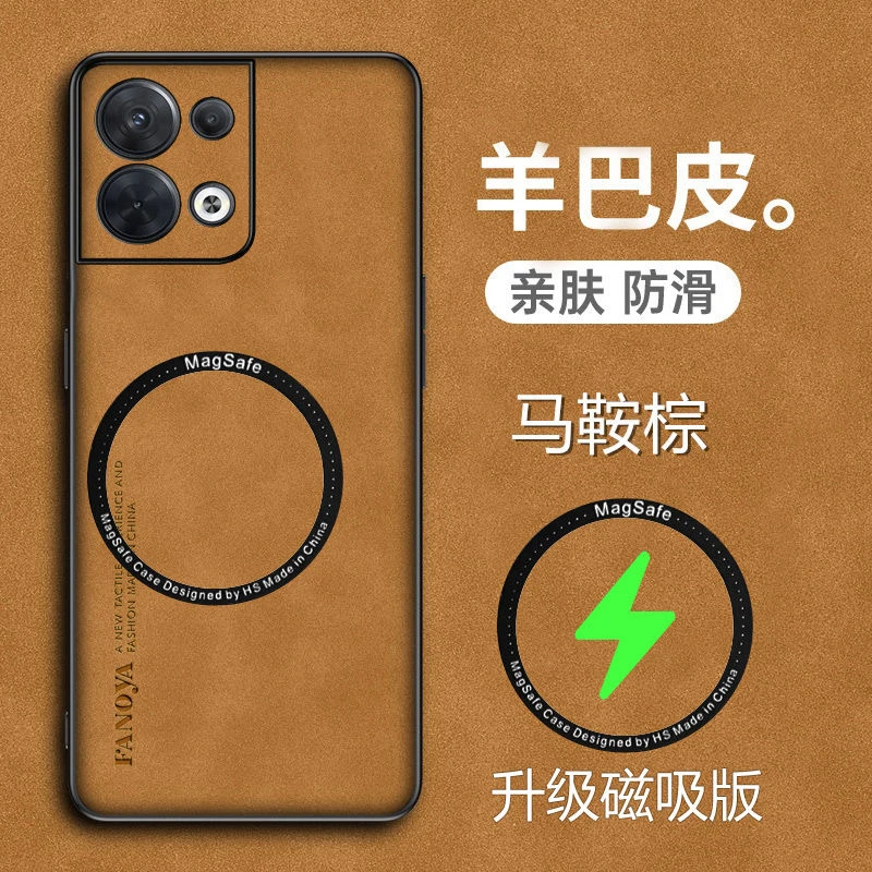 Ultra Luxury Color Blocked Magnetic Silicone Leather Phone Case