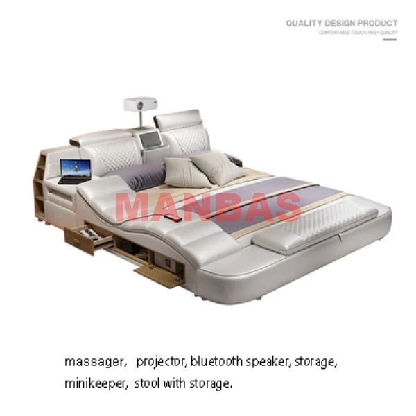 King Size Smart Bed Frame Tech Smart Ultimate Bed Leather Beds
