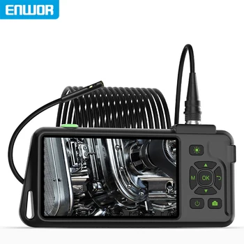 5Inch HD IPS Handheld Industrial Endoscope Triple Lens IP68 Borescope 1920P Auto Focus For Car Repair Plumbing Inspection Tools 1