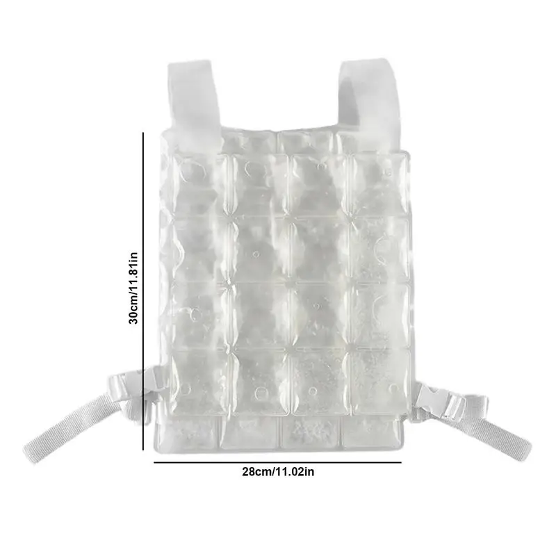 Cooling Vest PCM Body Cooling Ice Pack Vest Multi Cooling Zones Water Cooling Clothes Summer Cooling Vest For Cycling Fishing 5