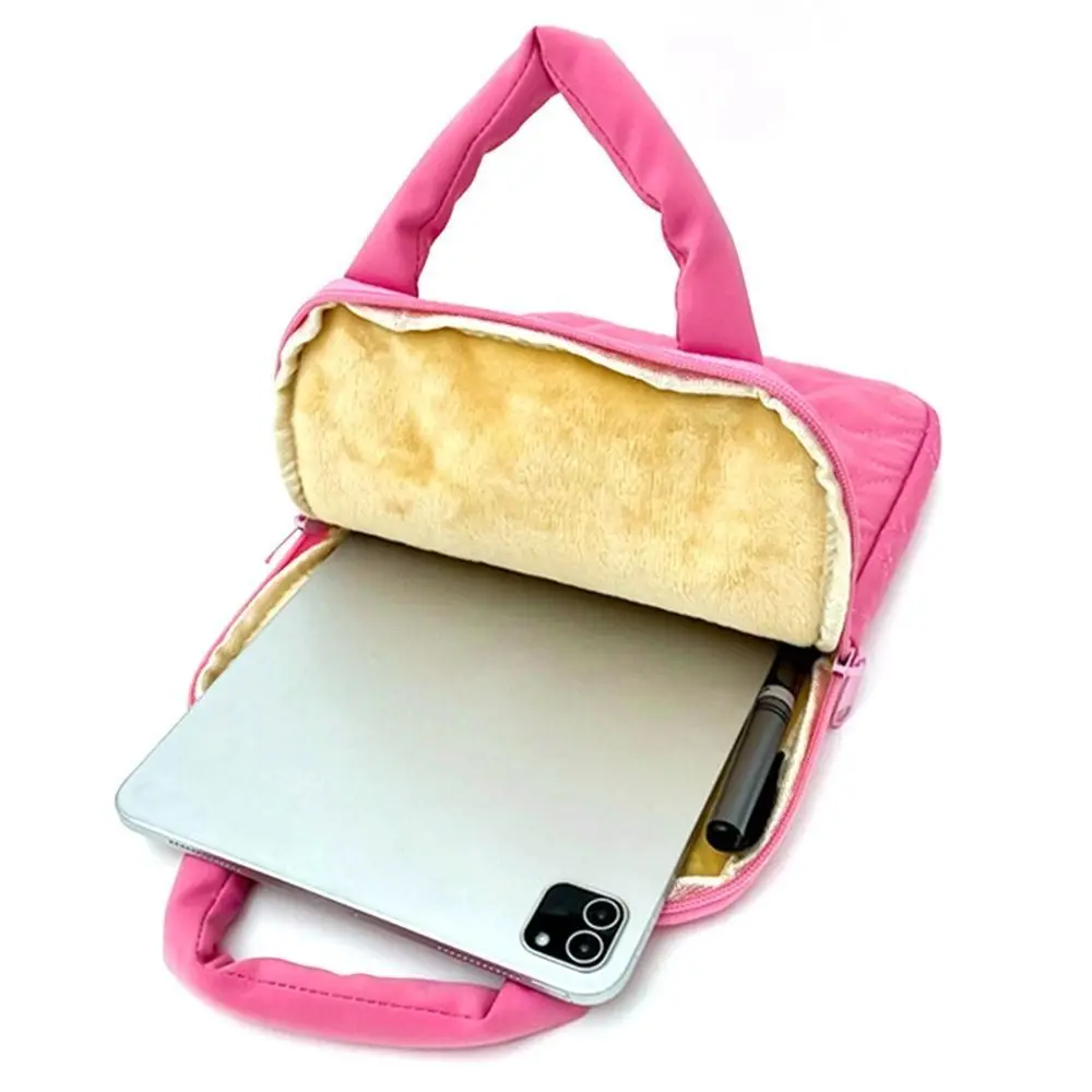 Loving Tablet Bag Large Capacity Shockproof Notebook Computer Case Waterproof Plush Lining Laptop Handbag for 11/13inch Office