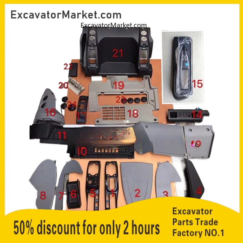 

excavator Sumitomo sh200/210/240/350-5/a5 cab decorative panel toolbox operation case interior excavator