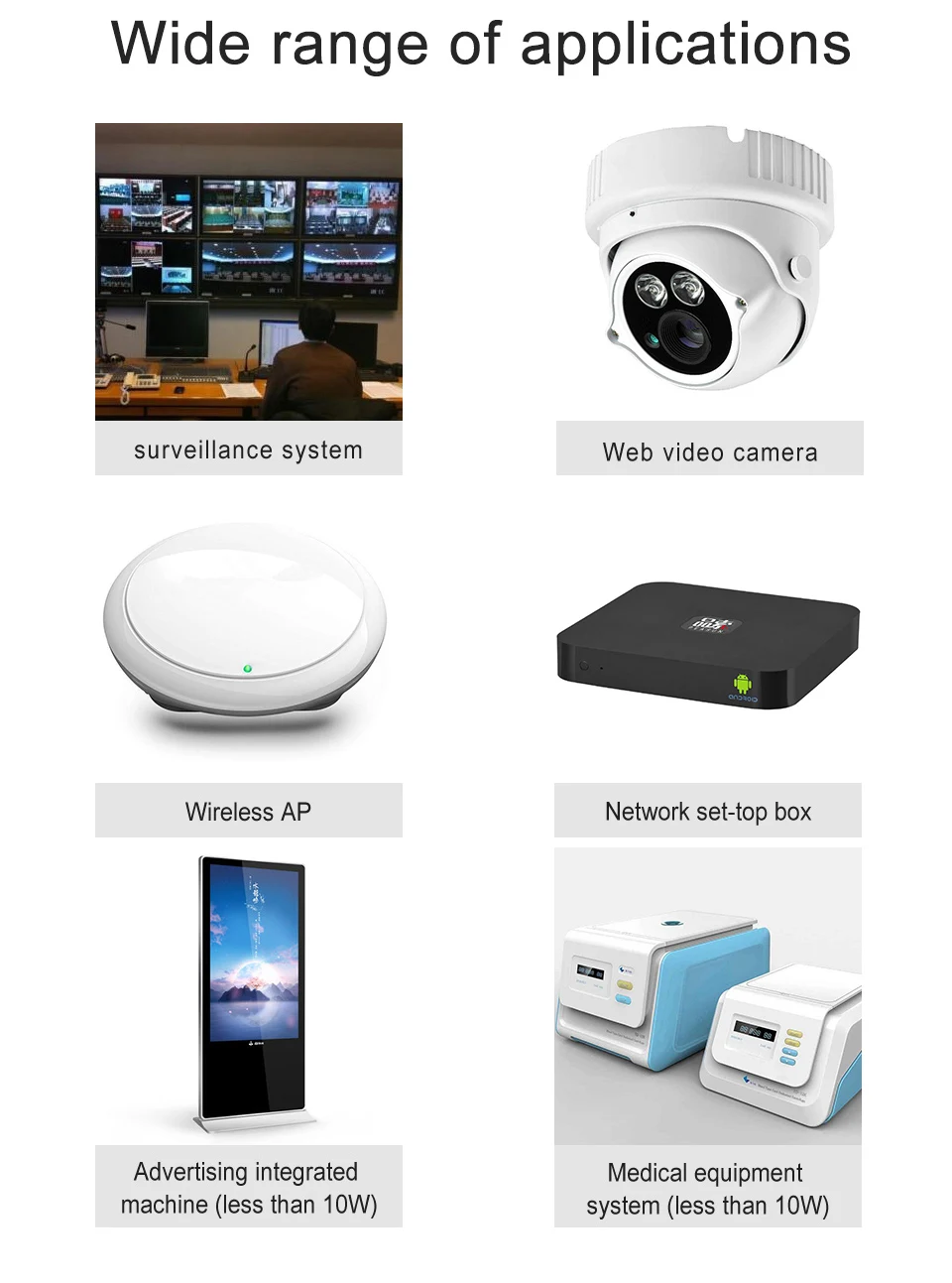 extensor injetor ieee802.3af a 10 100m para hikvision poe