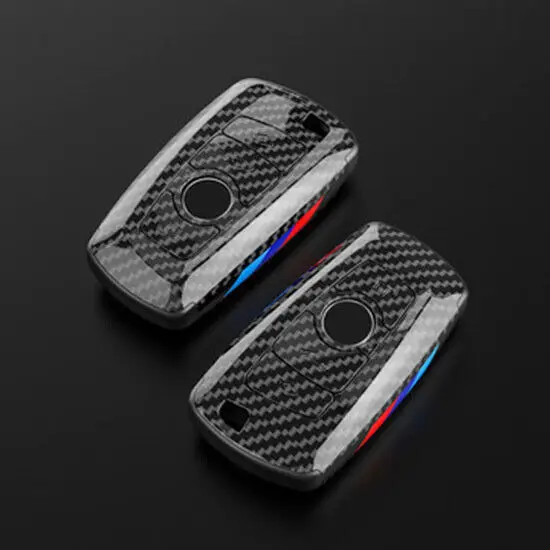 Key Case Key Case Cover Car Key Shell Remote Control Case Cover Carbon Fiber Remote Control Key Housing Protective Cover for BMW F10 F20 F22 F30 F32 F48 F15 F25 G30 G01 G05 G07