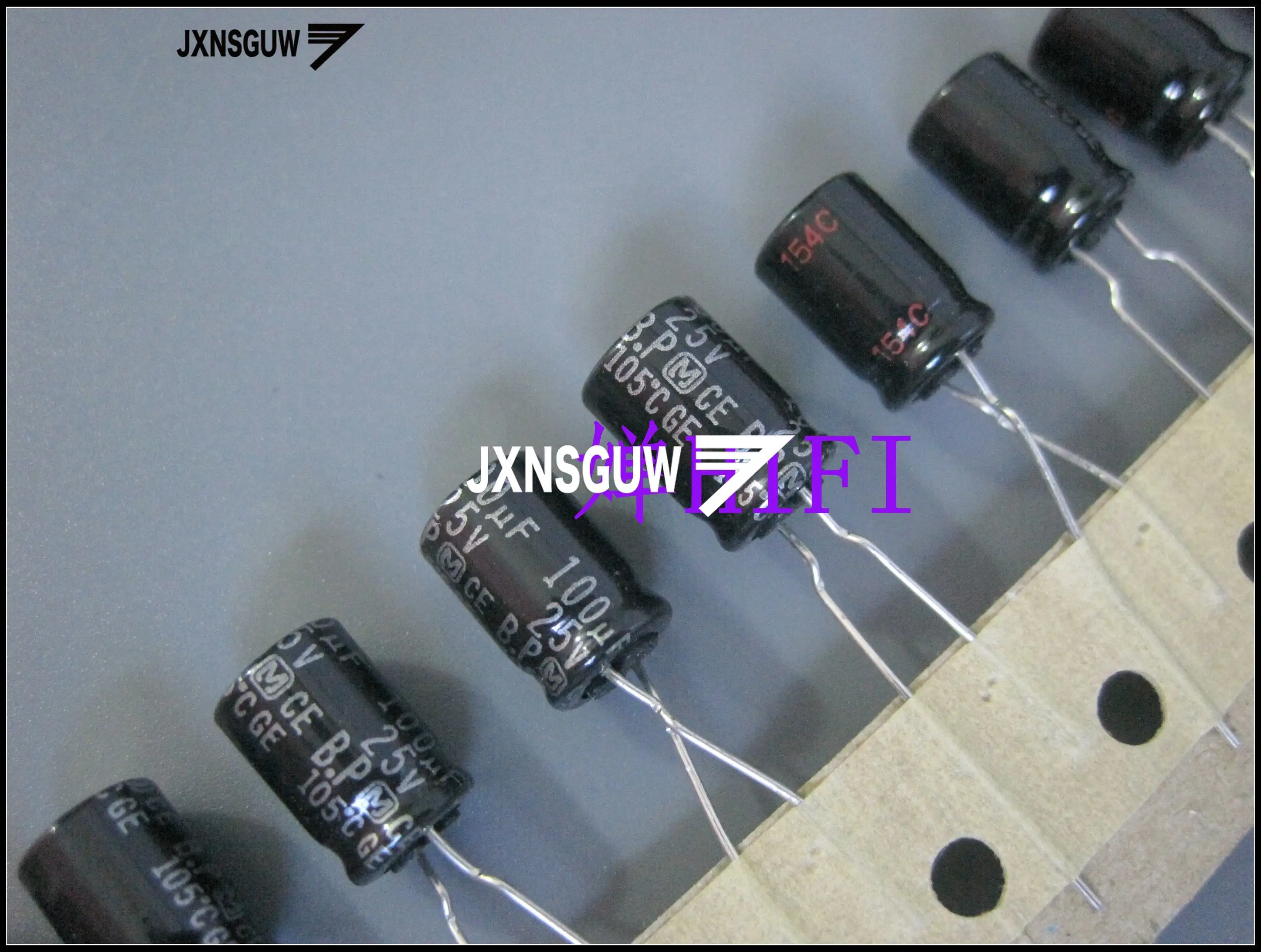 

20 шт., алюминиевые электролитические конденсаторы, 25 мкФ, 100 мкФ, 8x105 мм