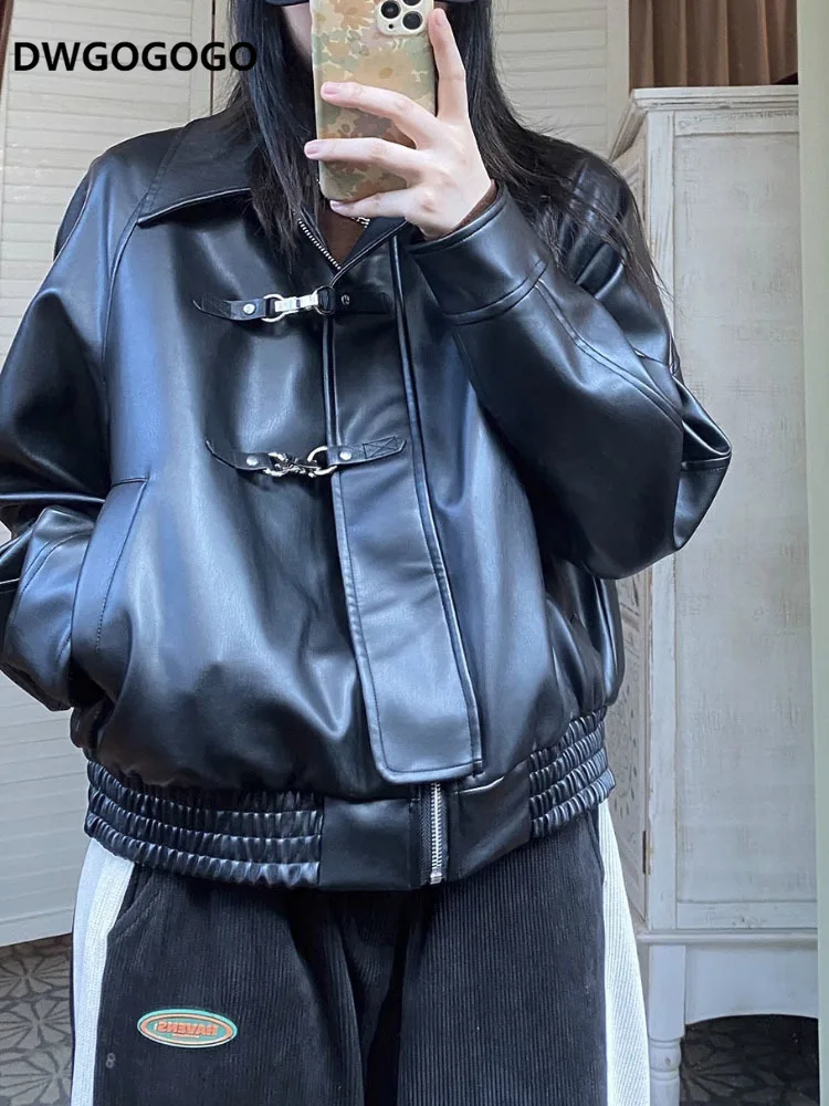 new-women-faux-leather-jacket-biker-coat-turndown-collar-pu-motorcycle-jackets-loose-streetwear-outerwear