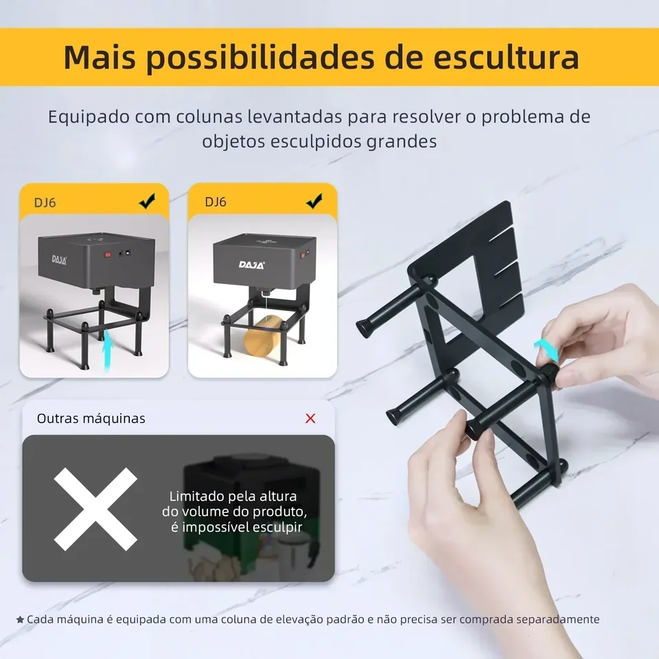 DAJA レーザー彫刻 CNC DIY DJ6 レーザー彫刻機 3000mw 高速ミニロゴ