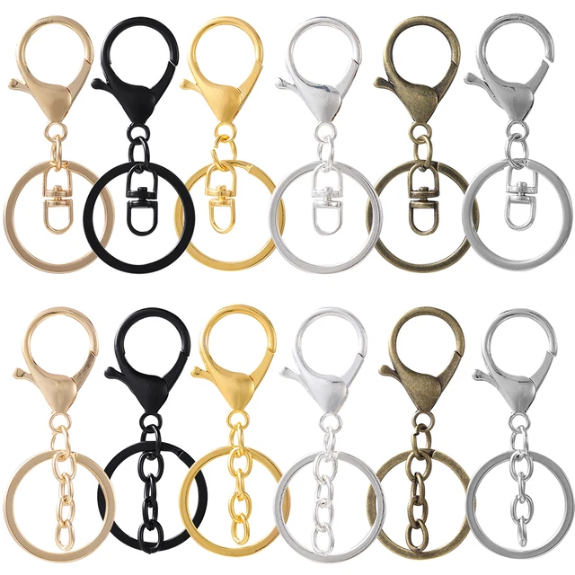 5pcs/lot Key Ring 30mm Keychain Long 70mm Lobster Clasp Key Hook Keyrings For Jewelry Making Finding DIY Key Chains Accessories 2