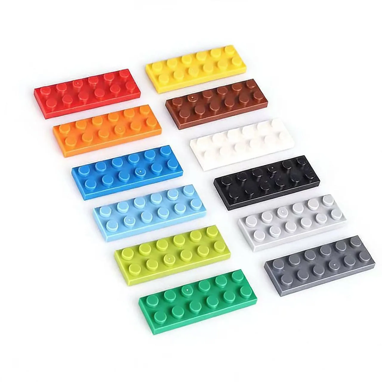 40 Stück 3795 MOC 2x6 Noppen Bausteine, dünne Figurensteine, pädagogisch wertvolle, kreative Bausteine, kompatibel mit 3795 Spielzeugen