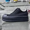 Casual Shoes Men Low Top Double Bumpers Thick Sole Canvas Black Dark Shadow Street Ro Lace Up Women Designer Luxury Sneakers 1