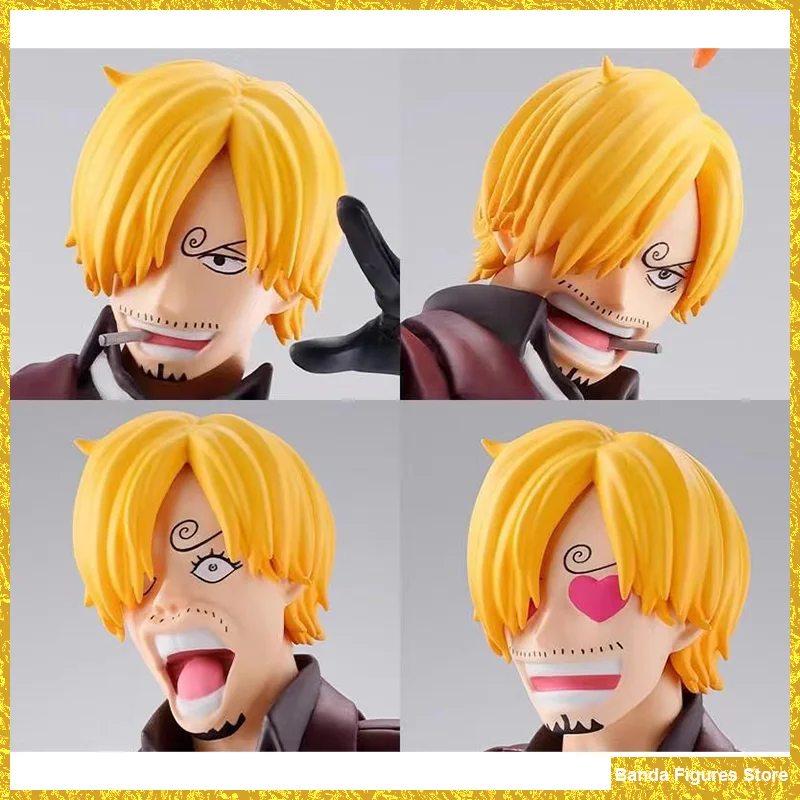 Original Bandai S.H.Figuarts SHF One Piece Sanji The Raid On Onigashima In Stock Anime Figures Model Toys images - 6