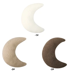 Versatile Baby Posing Pillow Moon Shaped Photography Accessory Newborns Photoshoots Assistant Head Cushion Plush Mat