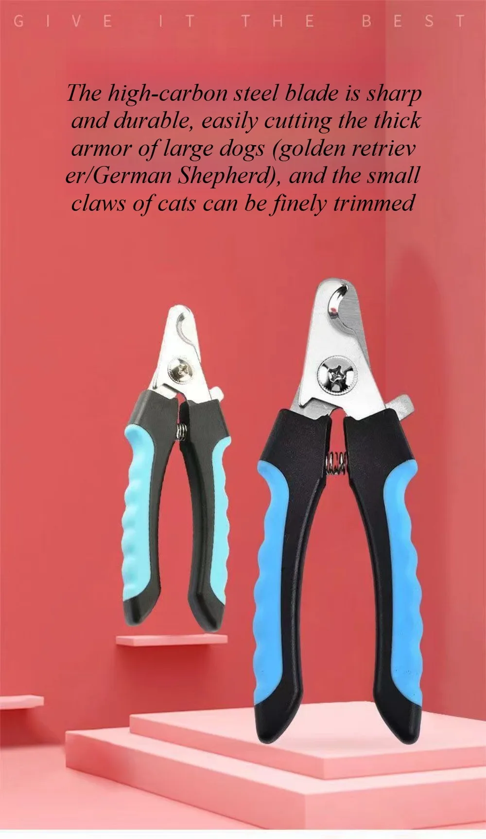 Dog Nail Clippers Sharpener Set pet nail clipper