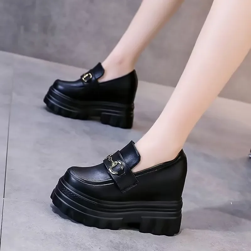 Women Sneakers Fashion Breathble Vulcanized Shoes Pu Leather Platform Shoes White Lace Up Casual Shoes Zapatos Mujer zapatillas