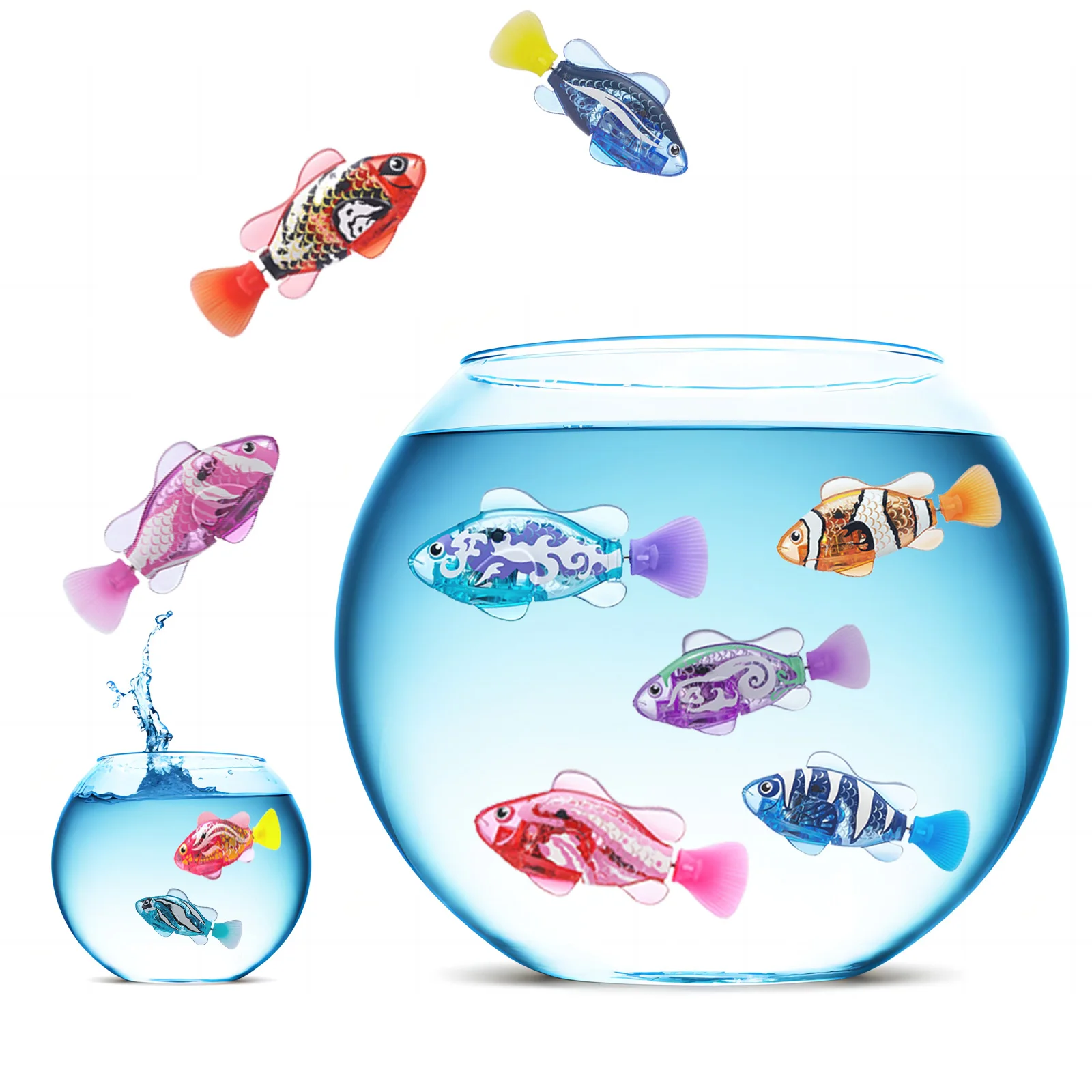 Elektronische Huisdier Vis Elektrische Fishchildren 'S Speelgoed Simulatie Zwemmen Vis Babybadkamer Glow Vis Kat Spelen Met Water Speelgoed Vis