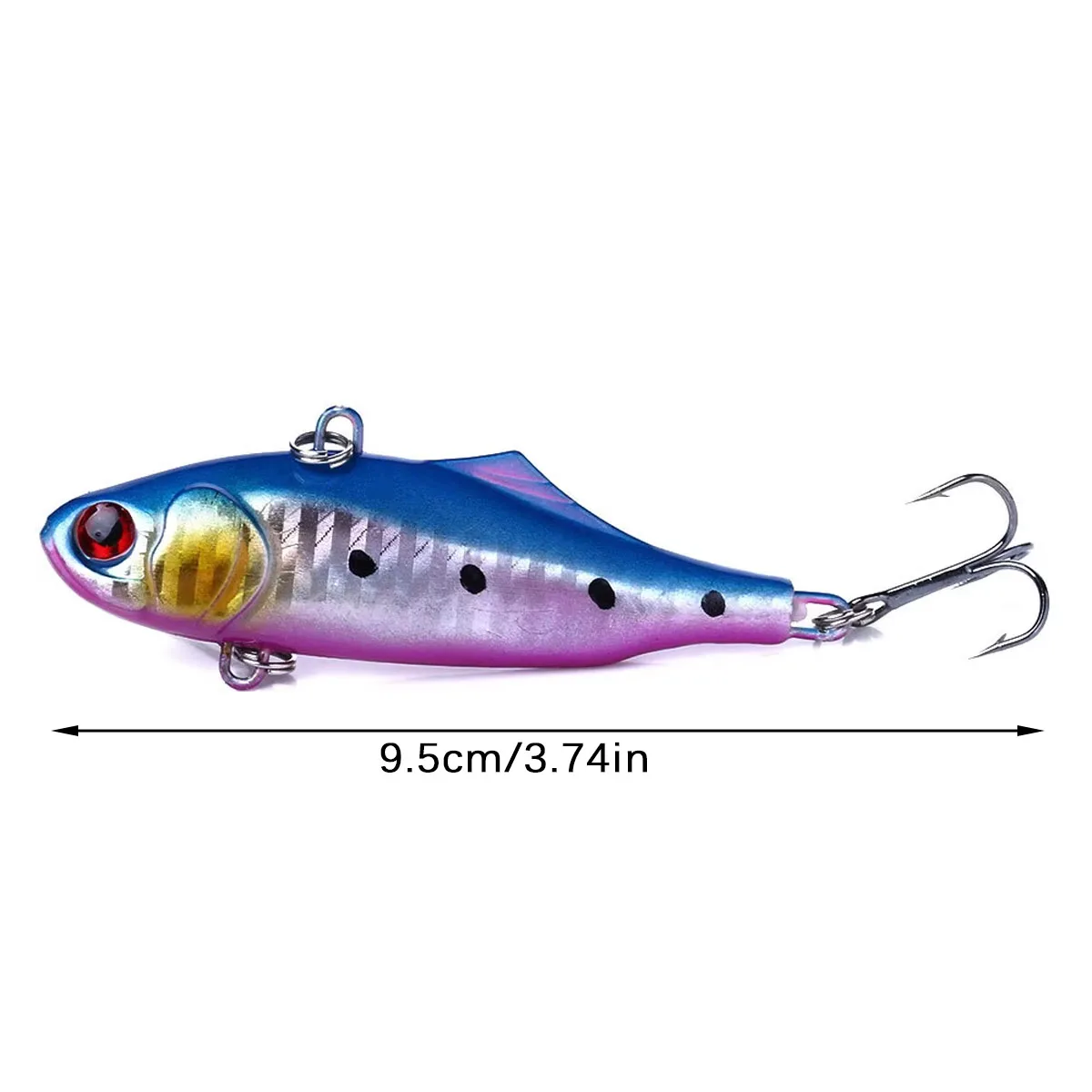1pc 7cm 23g Hard Fishing Lure VIB Hook Sinking Lure Jig Vibra Rattlin Hooktion Isca Artificial Fishing Tackle