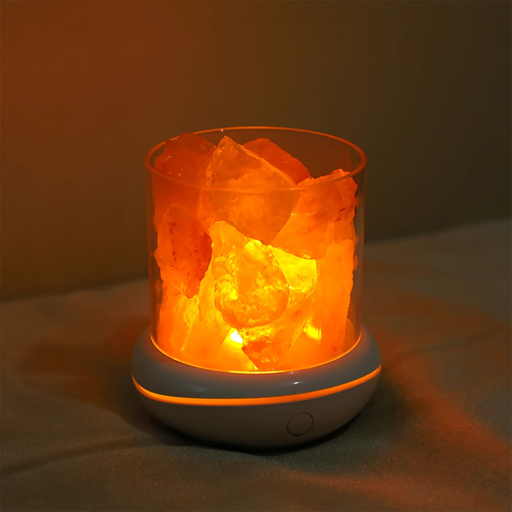 Himalayan Aromatic Salt Night Light Stone 1