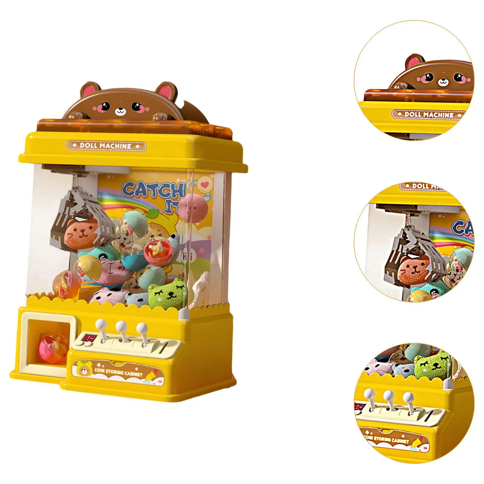 Claw Machine Table Game Mini Vending Machine Valentines Day Gifts Electronic Claw for Children Girls Boys Kids New Year