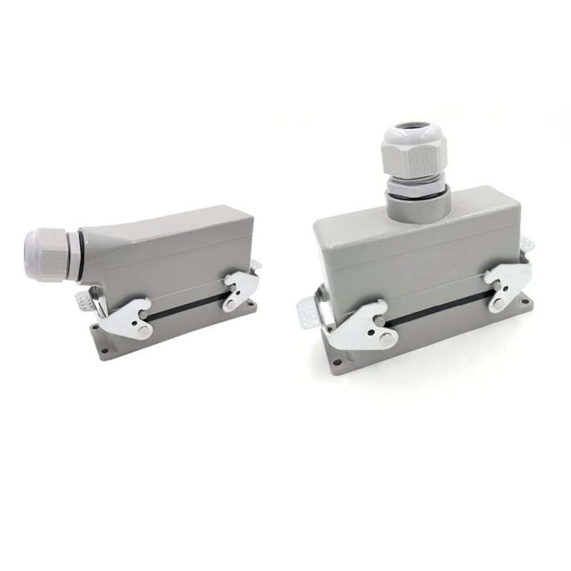 

Прямоугольные магнитные разъемы для тяжелых условий эксплуатации, 24-контактный сердечник, линия 16 А, 500 В, винтовые ножки, авиационная розетка