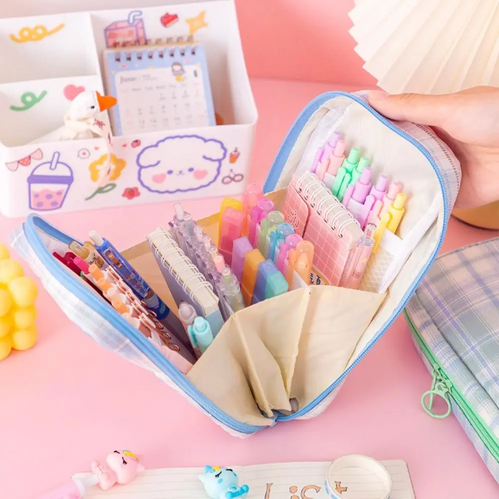 

Desktop Organizer JK Stationery Bag Simple Large Capacity Cosmetic Pouch JK Pencil Bag Pencil Cases Pencil Holder Student