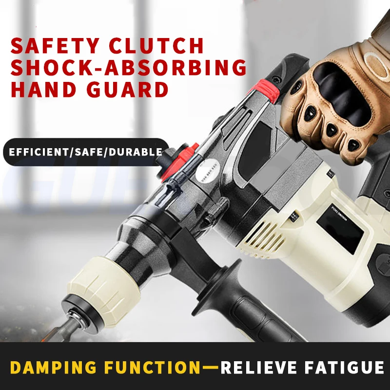 Electric Hammer Slotting Wall Floor Shock Absorption Demolition Concrete Decoration Curtains Impact Drill Electric Pickaxe ﻿ 4