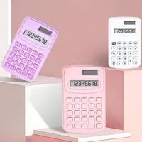 Calculatrice scientifique solaire, Mini calculatrice de bureau, grand écran, calculatrice mignonne, calculatrice Portable auxiliaire d'apprentissage 3