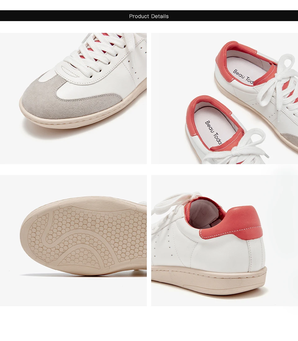 BEAUTODAY Casual Suede Sneakers Women Mixed Colors Leather Flats Lace Up Closure Ladies Comfortable Shoes Handmade 29860 Sdd77159b2dd444288314b081c5069eba6