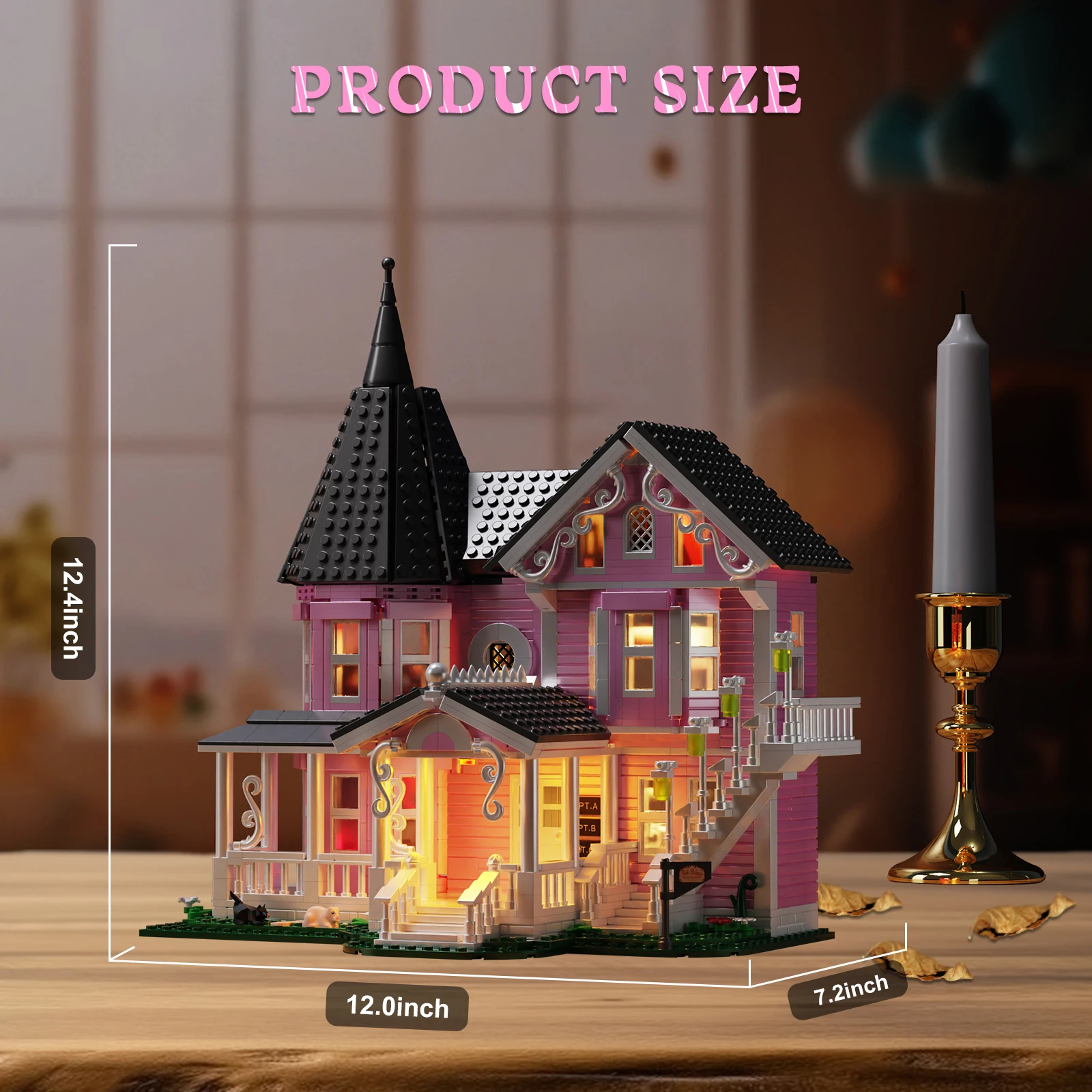 Pink Palace Apartment Building Block Set Ideas Movie