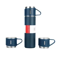 Insulated Thermos with Three Lids - 24 Hour Hot/Cold Retention, Stainless Steel Gift Packaging 4