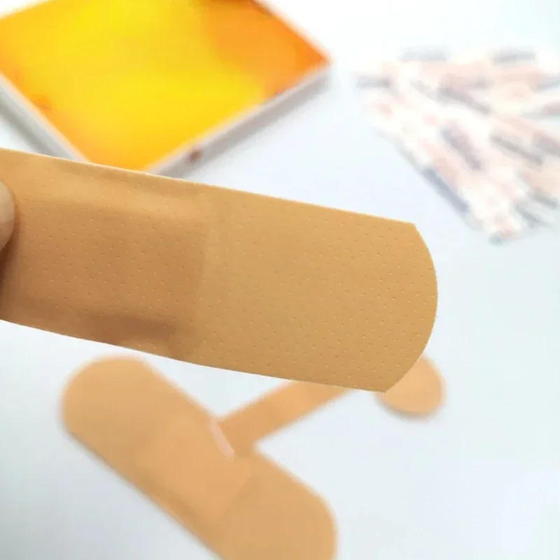 PE Band-Aid Breathable Adhesive First Aids Medical Bandages Patch Cushion Wound Hemostasis Stickers 100Pcs