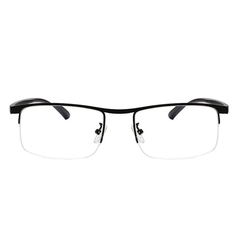 Multifocal Progressive Reading Glasses Men Women Anti Blue UV Protect EyesGlasses Half Frame Automatic Adjustment Eyewear