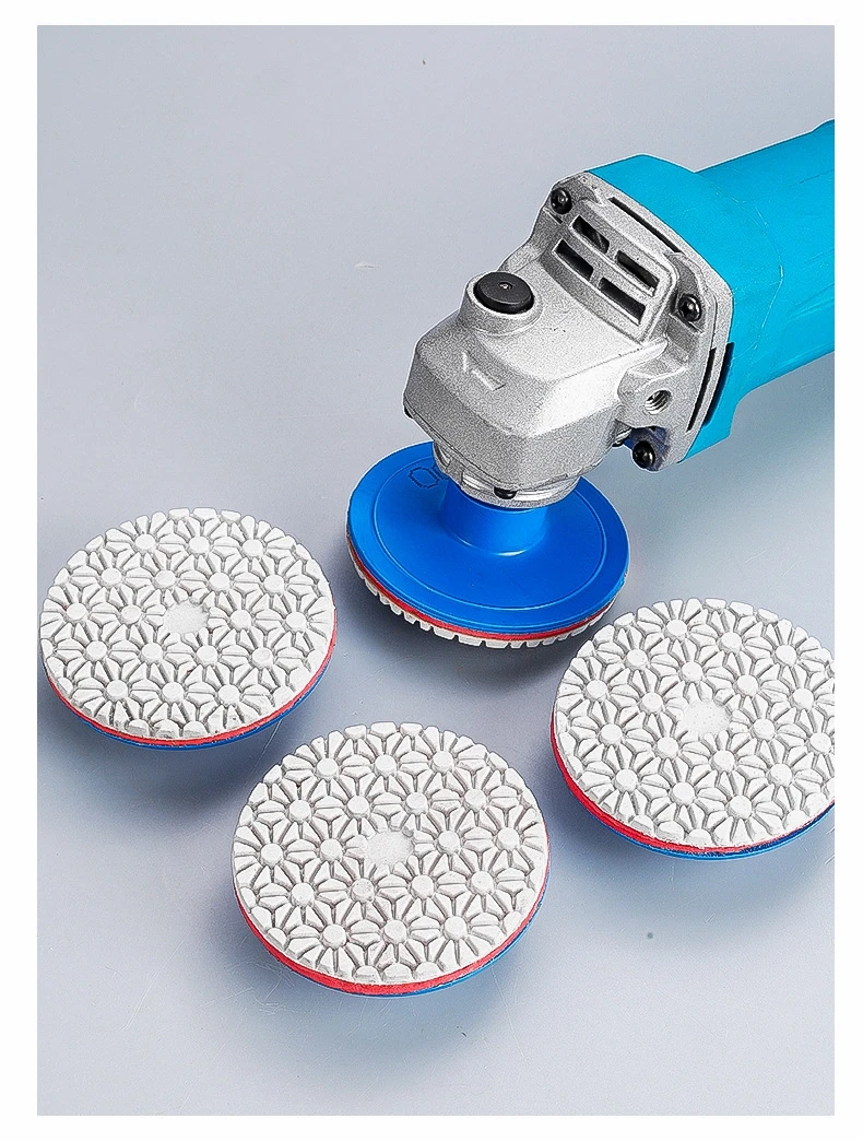 Integrated Stone Trimming Polishing Disc Diamond Polishing Pads Marble Granite Gemstone Grinding Wheel Wet Dry Pads