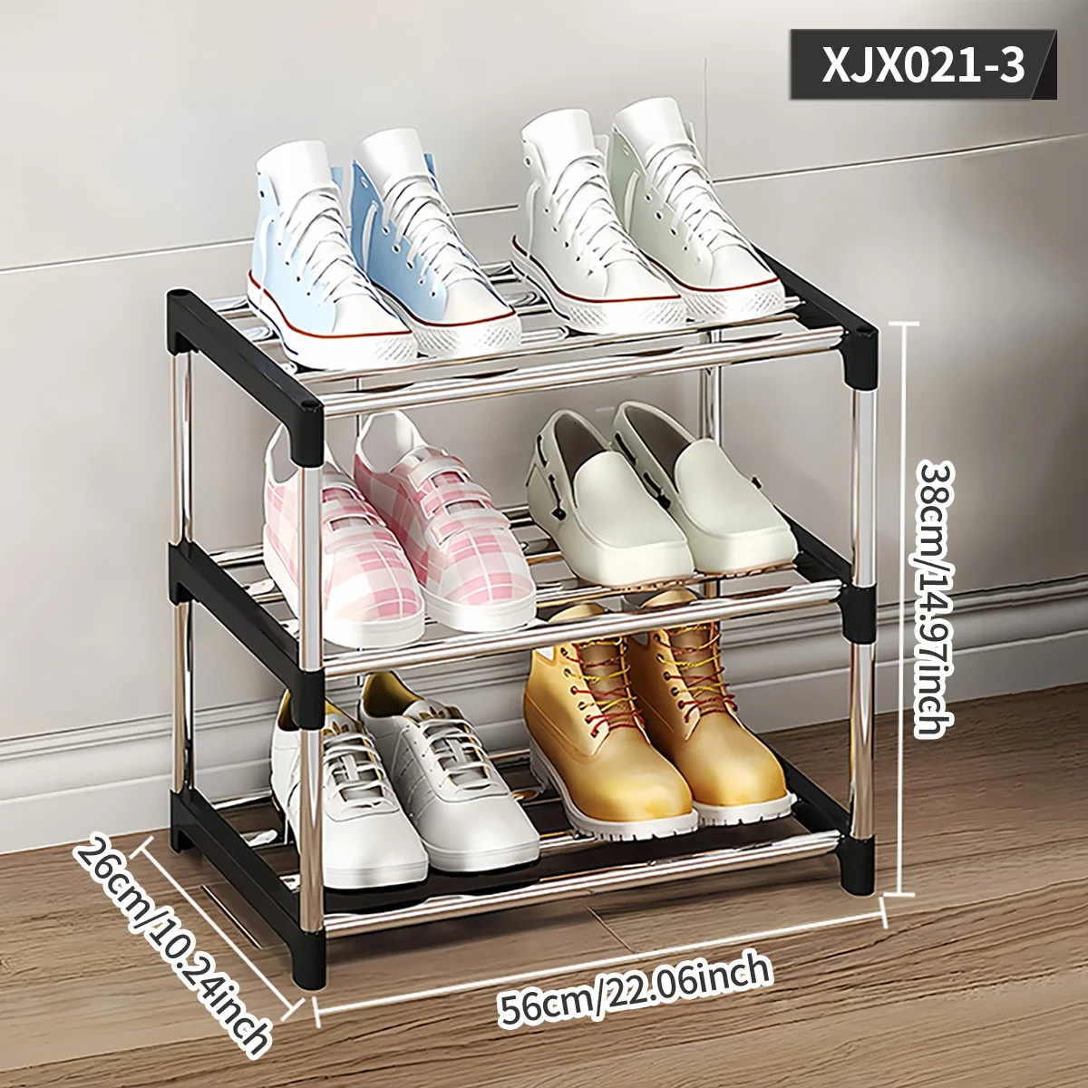 Multi-Layer Space-Saving Shoe Rack, Easy-To-Assemble Shoe Rack Suitable for Hallway, Bedroom, Entryway, and Living Room, Home Storage and Organization Supplies, Storage Rack