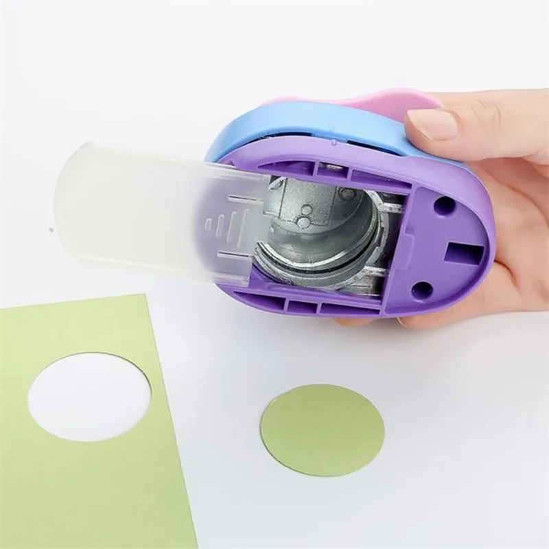 Circle Punch 8/15/25/38/50mm DIY Embossing Punches Scrapbooking Machine Paper Cutting Color Craft Hole Punch Rounder Cutter