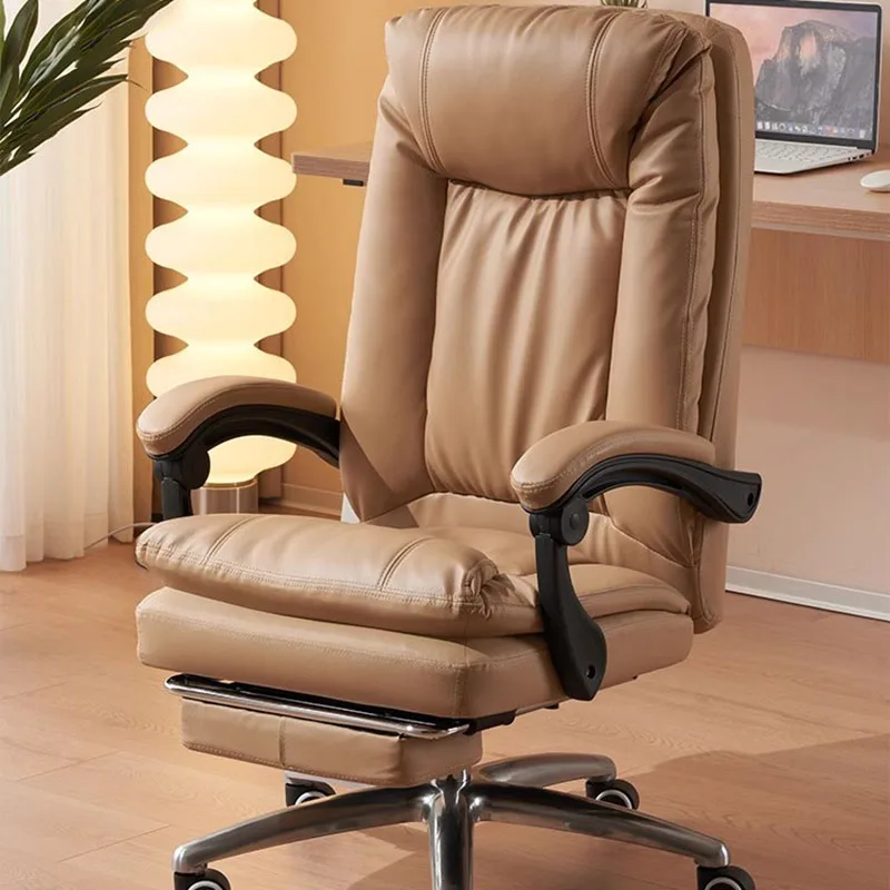 Designer Ergonomic Office Chair Cover Extension Aesthetic Genuine Office Chair Low Price Luxury Comfy Silla Office Furnitures needle buckle men pu leather belt korean version business casual waist cover youth minimalist designer versatile daily work belt