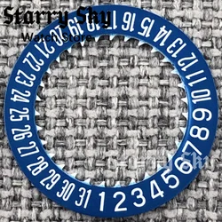 Starry Sky Luminous Date Wheel Watch Calendar Disc in White/Blue/Green/Black (Blue White 02)